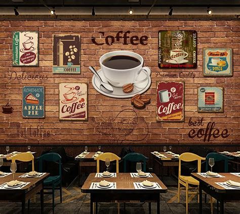 Bacaz 3d Bricks Wallpaper Mural For Coffee Cafe Restaurant Tv