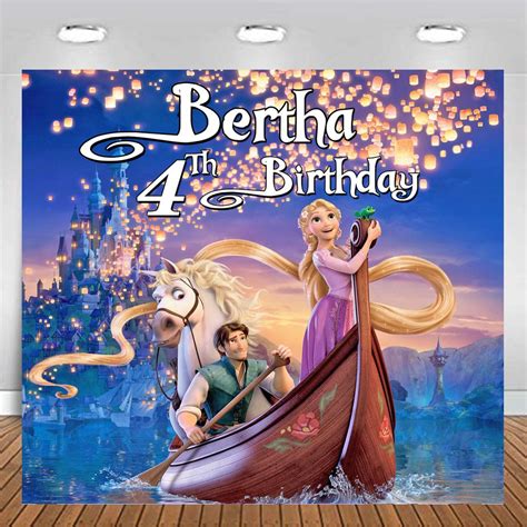 Jual Rapunzel Princess Backdrop Flexi Banner Birthday Hiasan Dinding