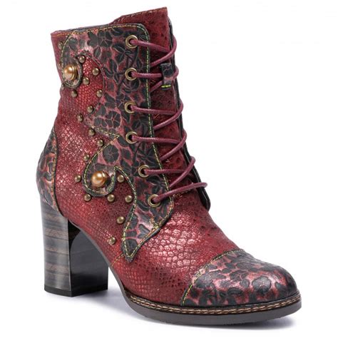 Ankle Boots Laura Vita Elceao 13 Sl18956 3f Rouge Boots High