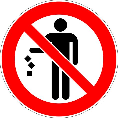 (b) do not throw rubbish over the rubbish dump. Trash Prohibited No · Free vector graphic on Pixabay