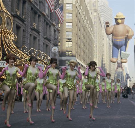 The Rockettes Performing In The 1966 Macys Thanksgiving Day Parade R