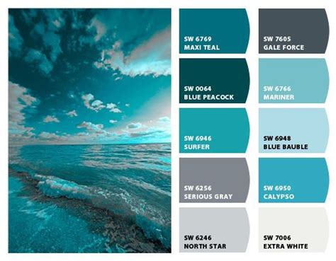 15 Color Palettes Inspired By The Ocean The Cameron Team Paint