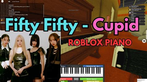 Fifty Fifty Cupid Very Easy Roblox Piano Tutorial Sheets Youtube