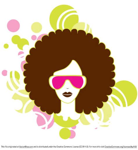 Afro Woman Vector