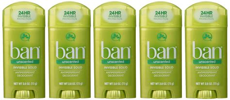 Ban Invisible Solid Anti Perspirant And Deodorant Unscented Intensely