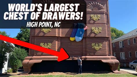 The Worlds Largest Chest Of Drawers Located In The Furniture Capital