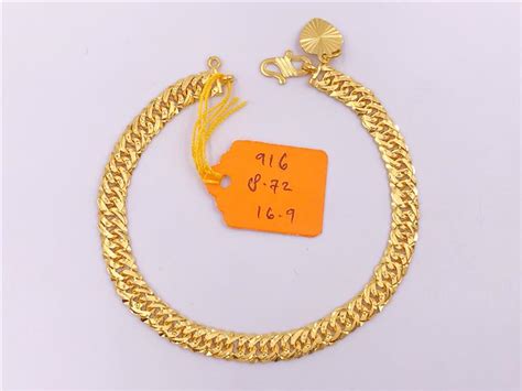 Rantai tangan fesyen emas 916 zoom utk lihat beratnya tte 6 : UTG Gold - Kedai Emas Online: Rantai Tangan