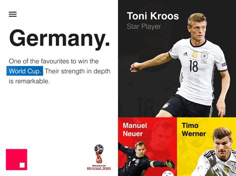 Fifa World Cup 2018 Germany Interaction By Rahul Chakraborty On Dribbble