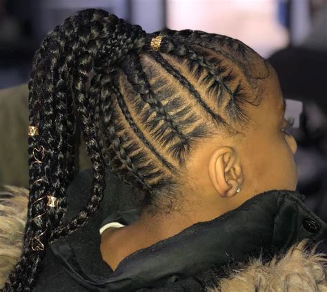 The diagonal part of this hairstyle and the angled braided pattern are the main wow factors of the look. Fabulous half braided hairstyles! #halfbraidedhairstyles ...