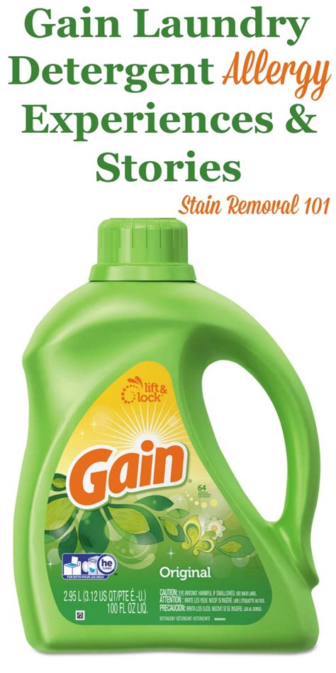 Gain Laundry Detergent Allergy Experiences Shared By Readers
