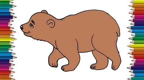 How To Draw A Bear Cute And Easy Step By Step For Kids