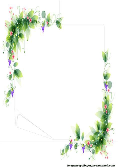 Bordes Para Decorar Hojas Imagenes Y Dibujos Para Imprimir Framed Wallpaper Floral Wreath Floral