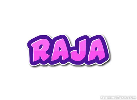 Raja Лого Бесплатный инструмент для дизайна имени от Flaming Text