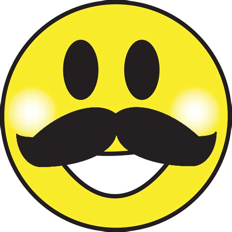 Happy Face Mustache Clipart Best
