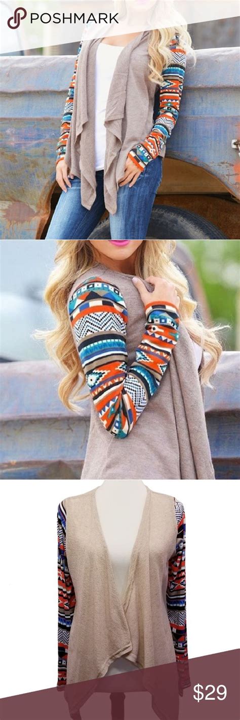 Boho Waterfall Cardigan Lightweight Western Print Boho Outfits Fashion Outfits Clothes Design