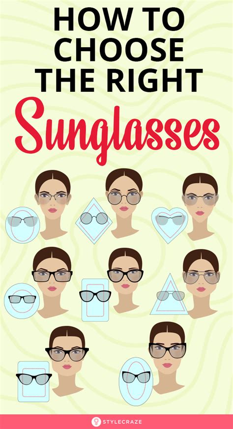 How To Choose The Right Sunglasses For Your Face Shape Glasses For Your Face Shape Creative