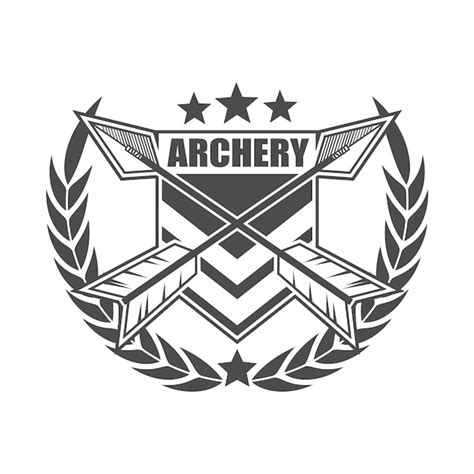 Premium Vector Archery Badge Design