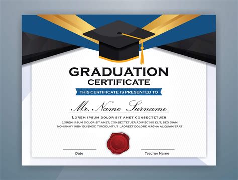 Graduation Certificate Free Vector Art 4527 Free Downloads Within