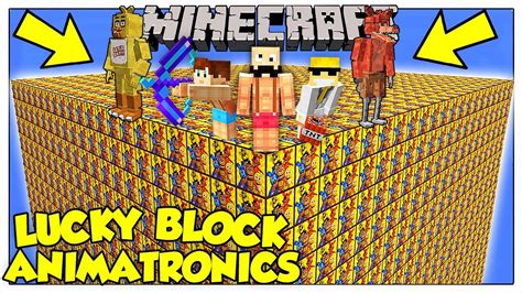 La Sfida Dei Lucky Block Giganti Degli Animatronics Minecraft Ita