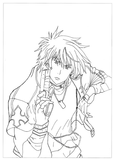 Cool Anime Coloring Pages At Getdrawings Free Download