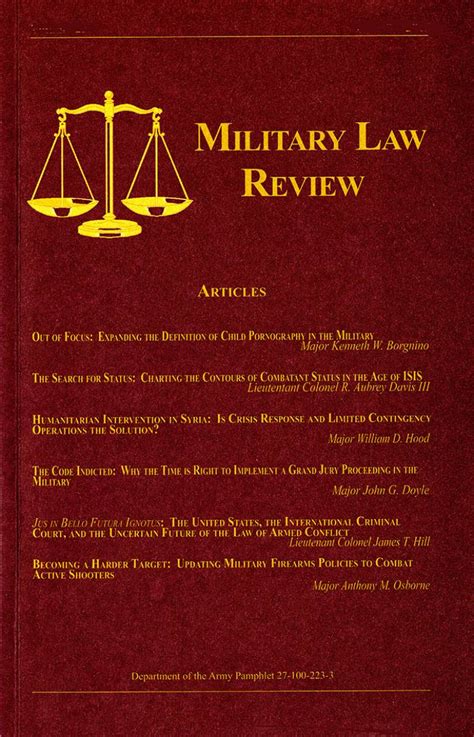 Military Law Review Us Government Bookstore