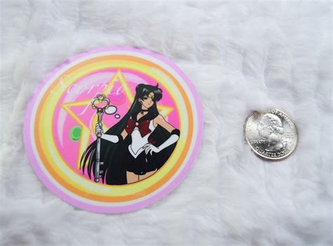 Sailor Moon Sailor Pluto Zodiac Scorpio Matte Sticker Etsy