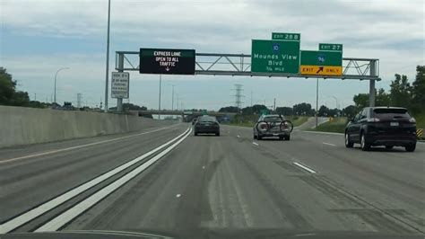 Interstate 35w Minnesota Exits 26 To 33 Northbound Youtube