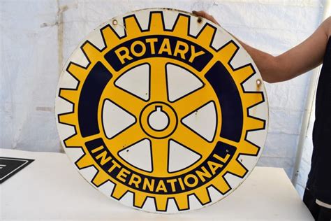 Rotary International Porcelain Sign
