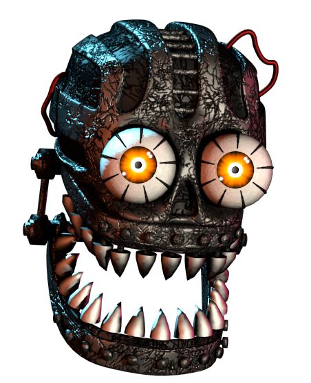 Nightmare Endoskeleton Head By Endyarts On Deviantart Fnaf Nightmare