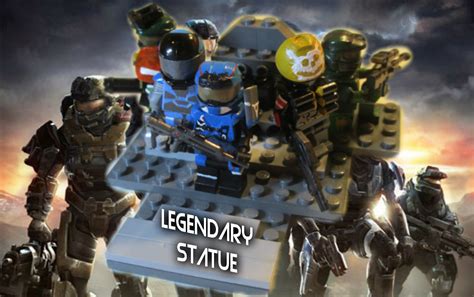 Lego Halo Reach Noble Team Legendary Statue This Leg Flickr