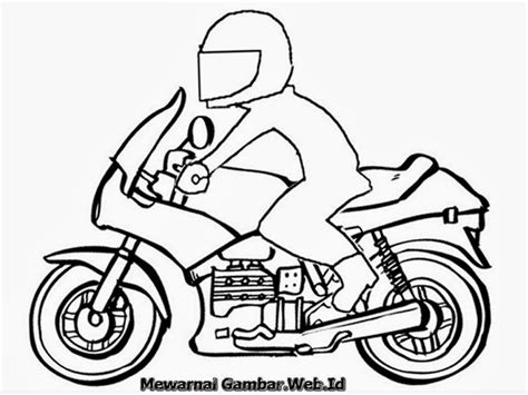 Mewarnai Gambar Sepeda Motor Mewarnai Gambar - vrogue.co