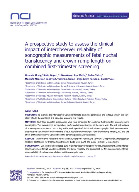 Pdf A Prospective Study To Assess The Clinical Impact Of