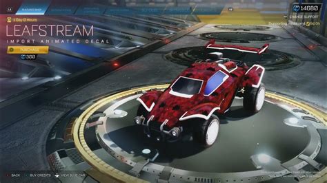 Rocket League Item Shop Leafstream Import Animated Decal 291021