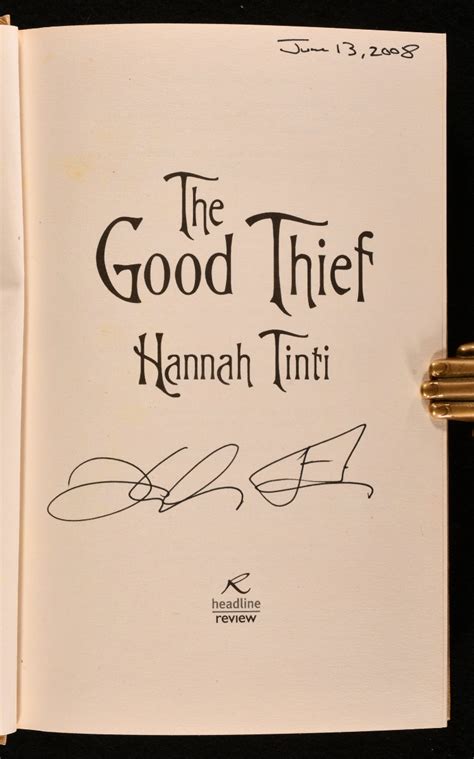 The Good Thief By Hannah Tinti Fine Cloth 2008 First Edition
