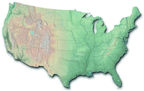 Us Topographical Map Us History I Ay Collection