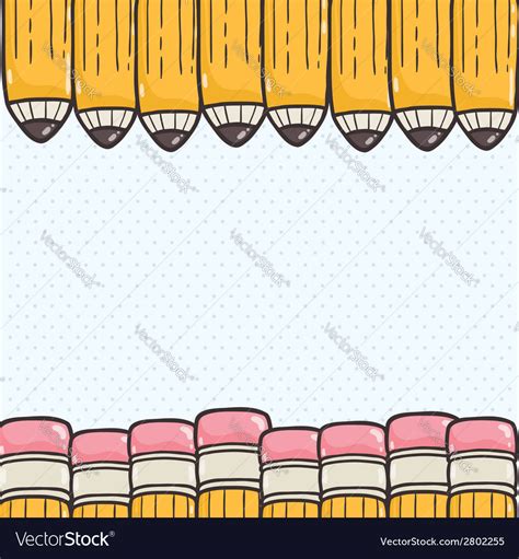 Cute Back To School Background Royalty Free Vector Image