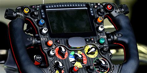 But let's take a formula 1 car instead: An Inside Look at the Insanely Complex Formula 1 Steering Wheel | WIRED