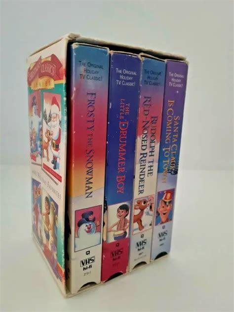 Childrens Christmas Classics Series Fhe 4 Vhs Set Frosty Rudolph