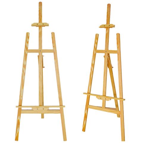 145cm Wood Yellow Pine Adjustable Artist Drawing Painting Easel For