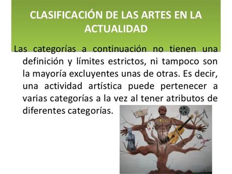 Clasificación De Las Artes