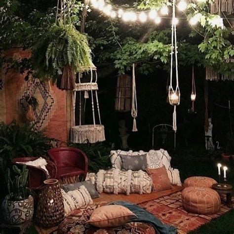 Bohemian Style Garden And Outdoor Living Ideas Boho Chic Style
