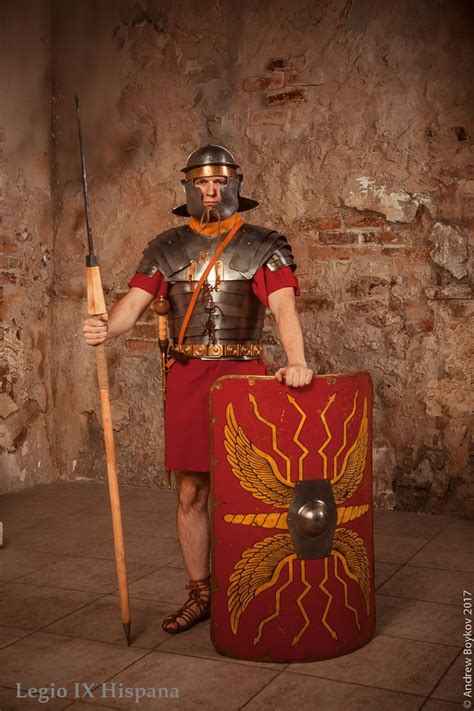 Roman Legionnaire Legio Ix Hispana Ancient Rome Roman Empire