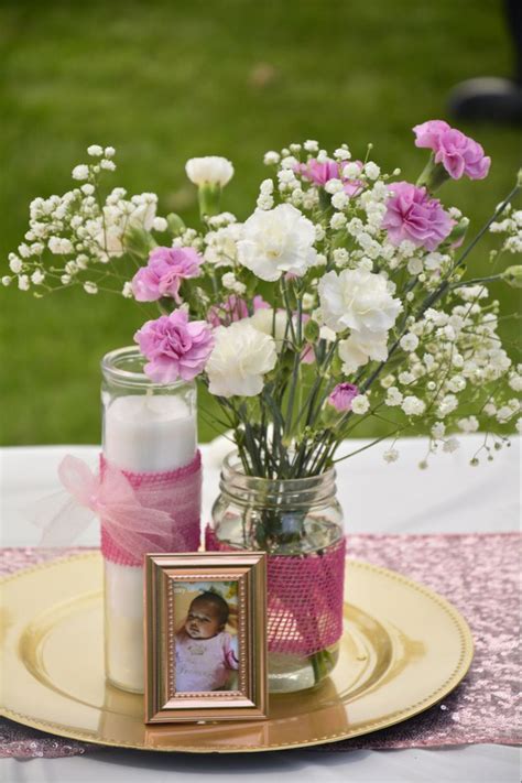Baptism Table Centerpiece Ideas In 2020 Table Centerpieces Table