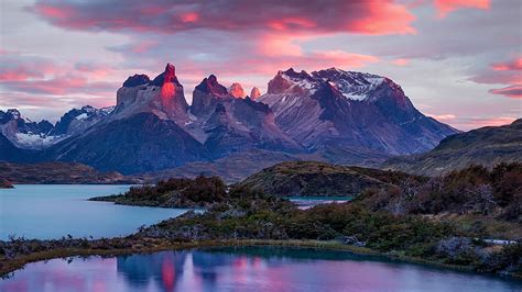 Hd Wallpaper Torres Del Paine National Park Patagonia Mountain