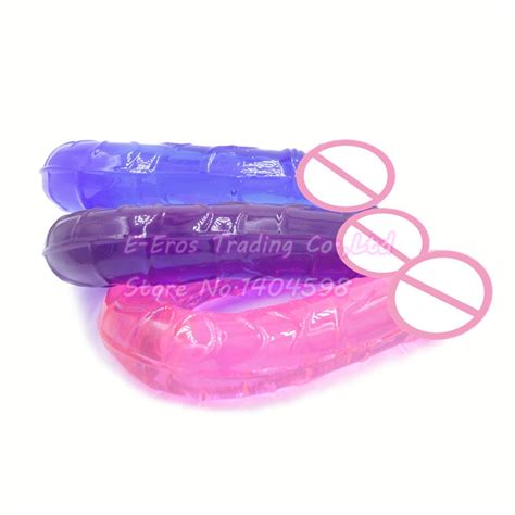 New 3 Colors Sex Products Flexible Double Dildolong Double Dildo Dong