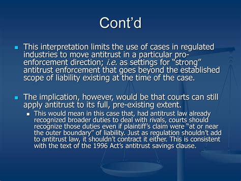After Trinko Could A Little Regulation Be A Dangerous Thing Ppt