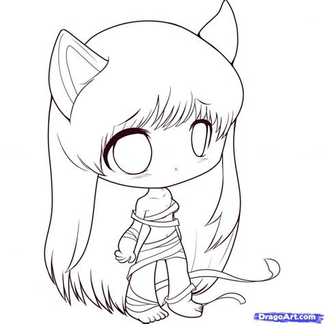 Image Result For Dragoart Anime Coloring Pages Chibi Drawings Cute