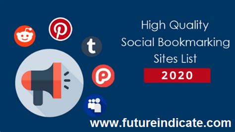 list of top social bookmarking sites 2020 high da pa future indicate