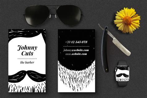 The Barber Business Cards Templates By Design Bundles