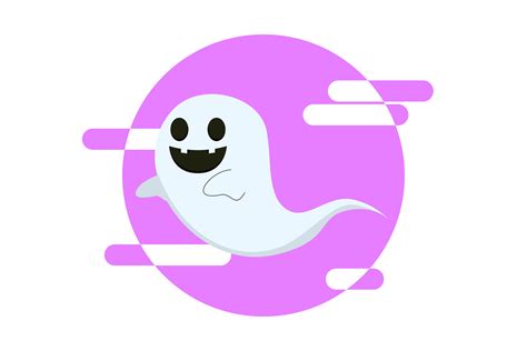 Halloween Cute Ghost Kawaii Evil Clipart Graphic By Faykproject
